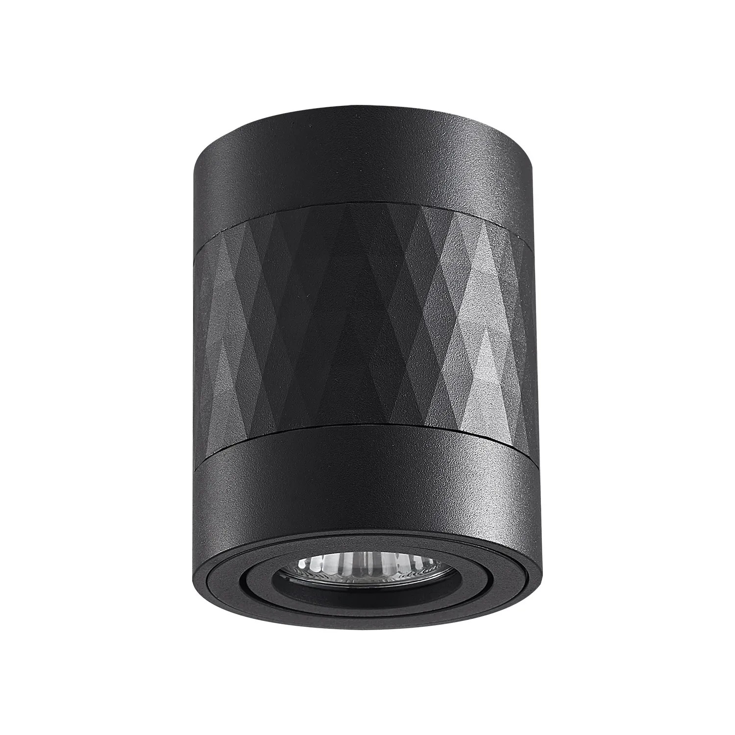 Goldlux Oprawa natynkowa RUBIN ROMB czarna 1 x GU10 regulowana