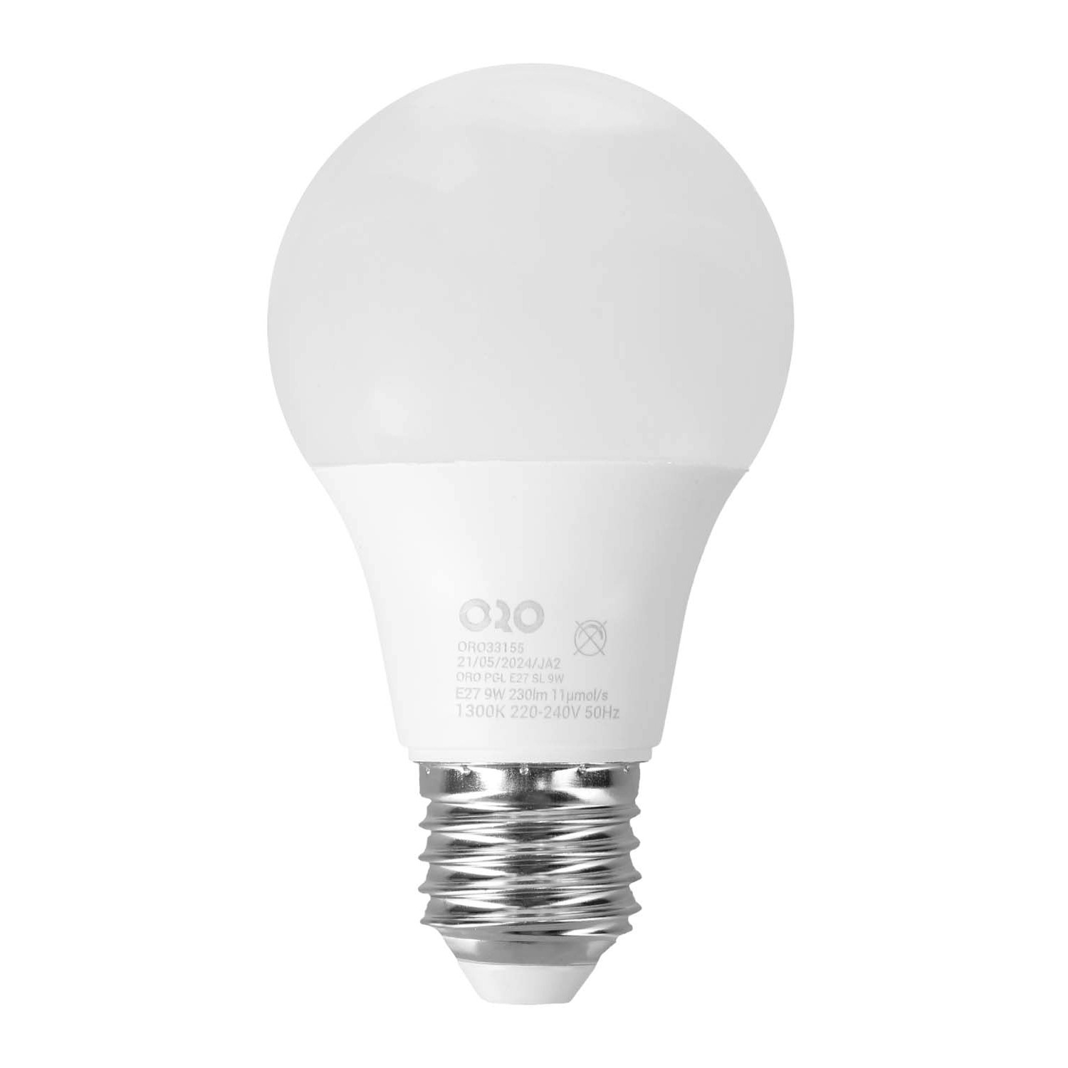 ORO Żarówka PGL do uprawy roślin E27 SL 9W 1300K 230lm