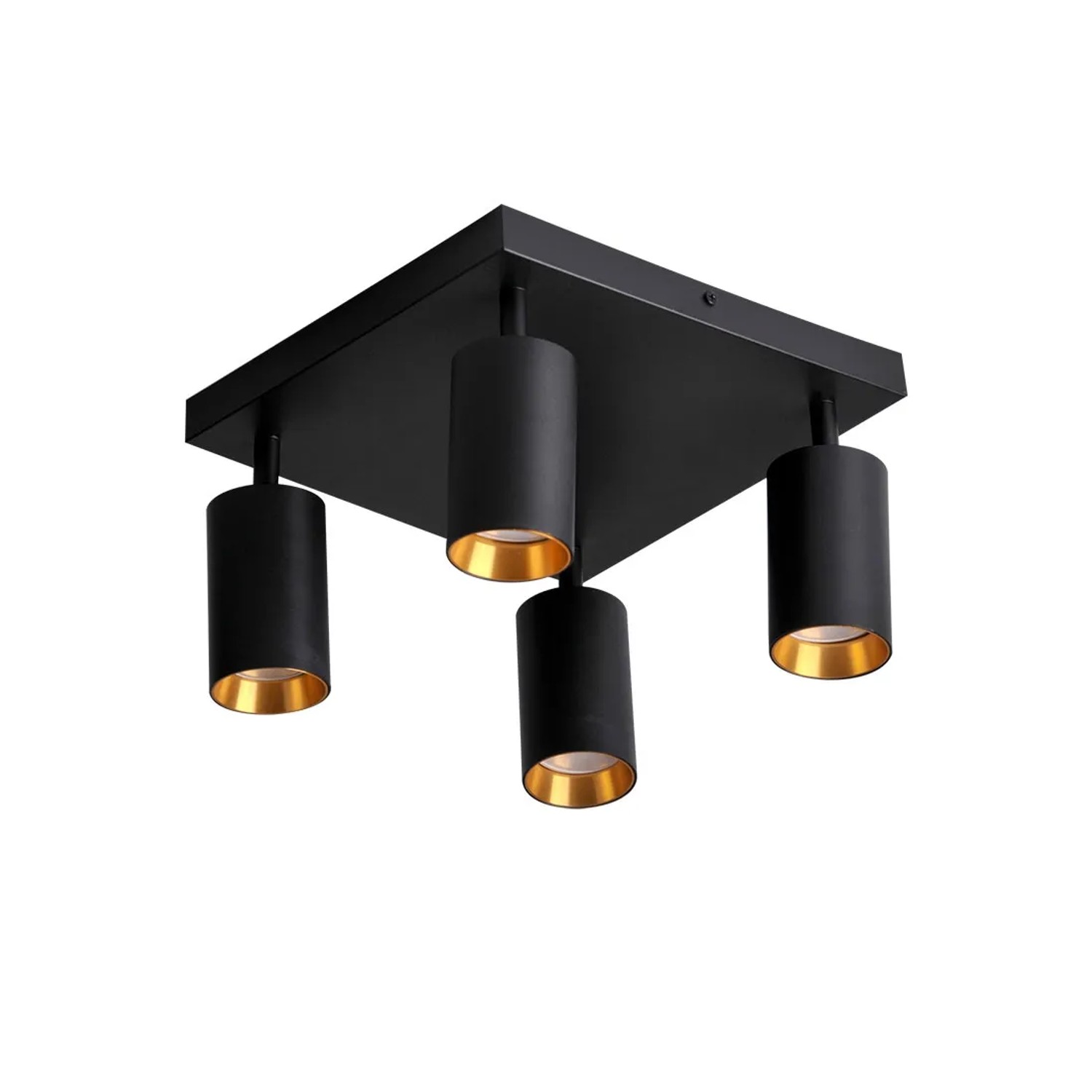 Goldlux Lampa sufitowa MARIBEL 4xGU10 czarno-złota