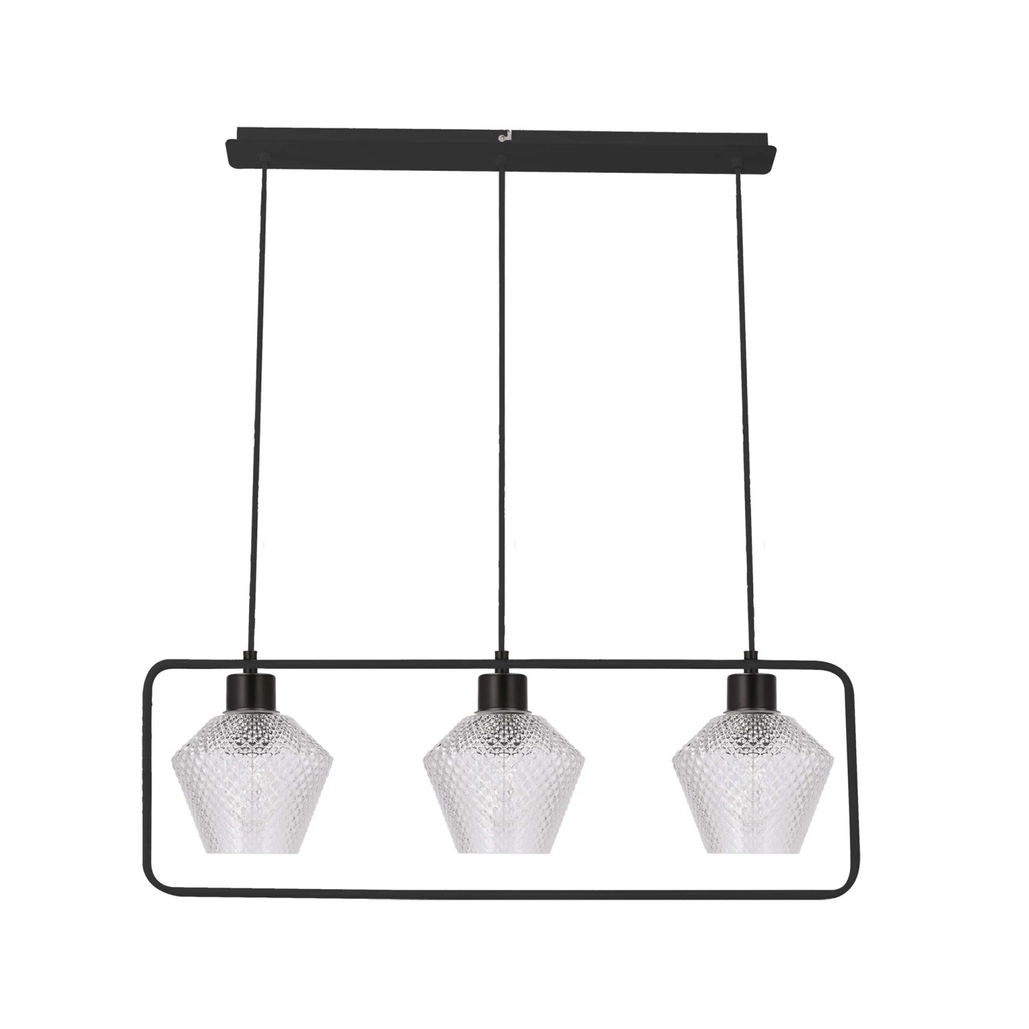 Candellux Lampa wisząca KINKO 3xE27 40W czarna