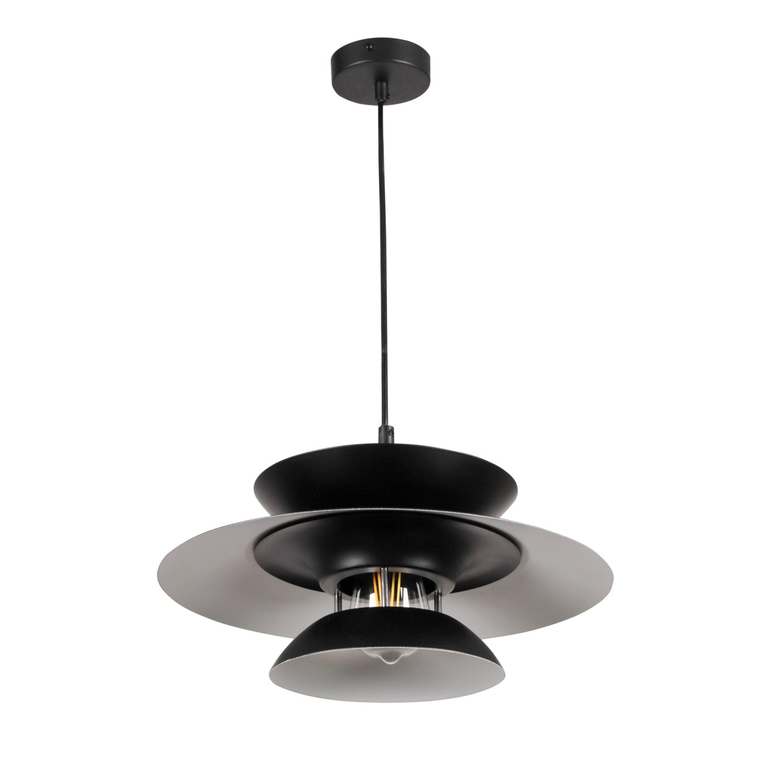 Goldlux Lampa wisząca Claus 1x20W E27 czarna