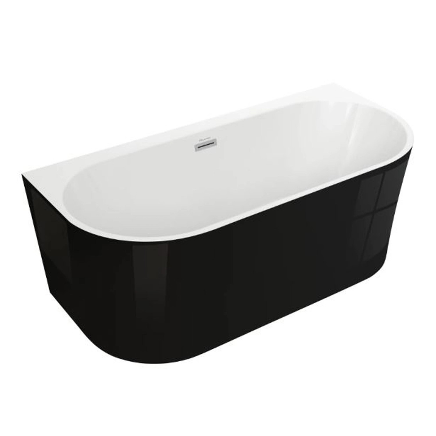 Wanna Pari 170 wolnostojąca czarna chrom 170 x 75