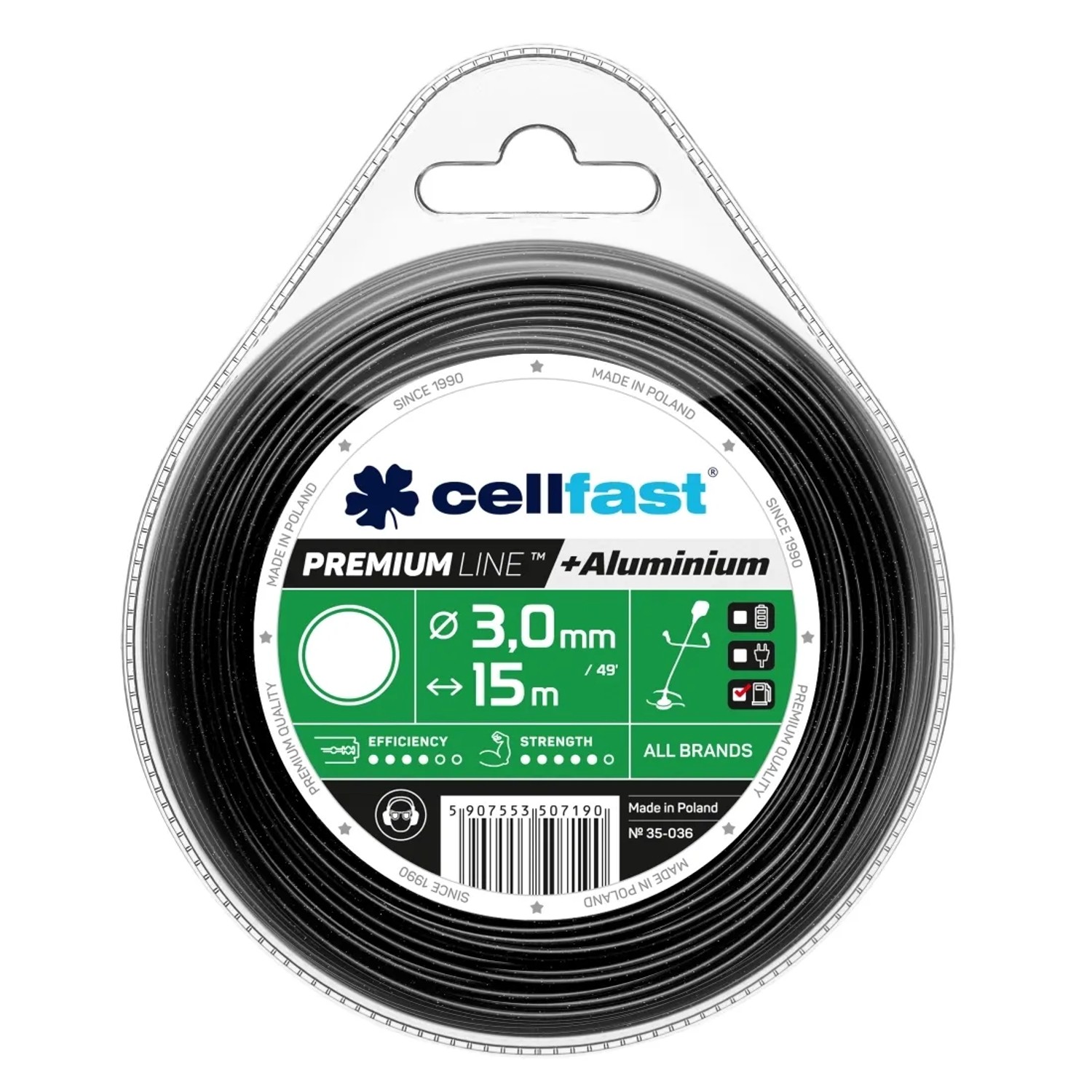 Cellfast Żyłka tnąca Premium - okrągła 3,0 mm x 15 m
