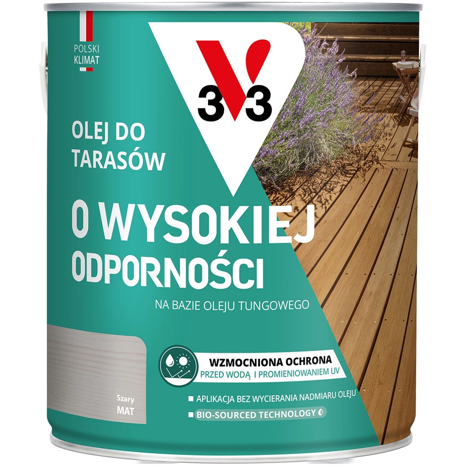 V33 Olej do tarasów szary 2,5L