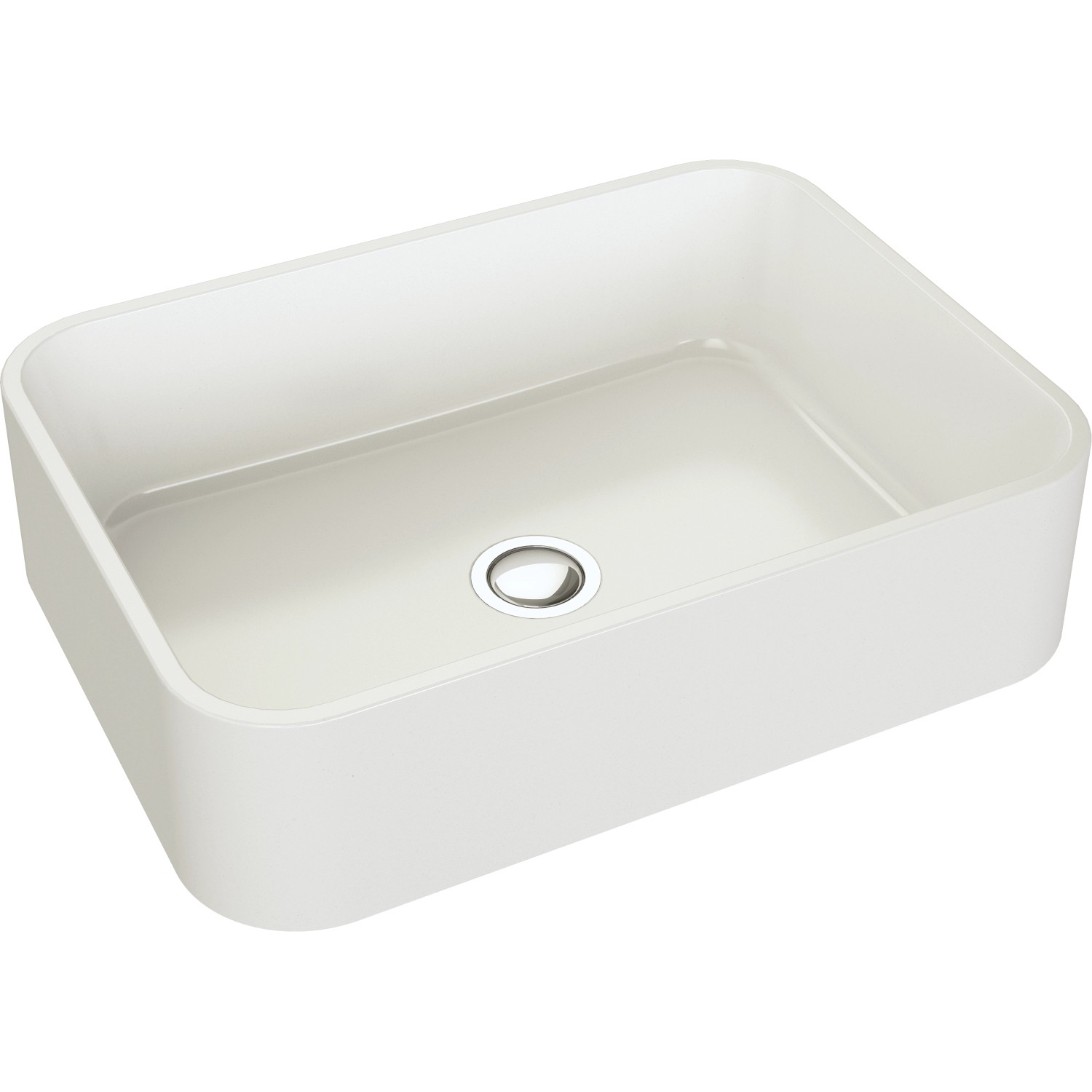 AXIS GROUP Umywalka Cres nablatowa granitowa biała