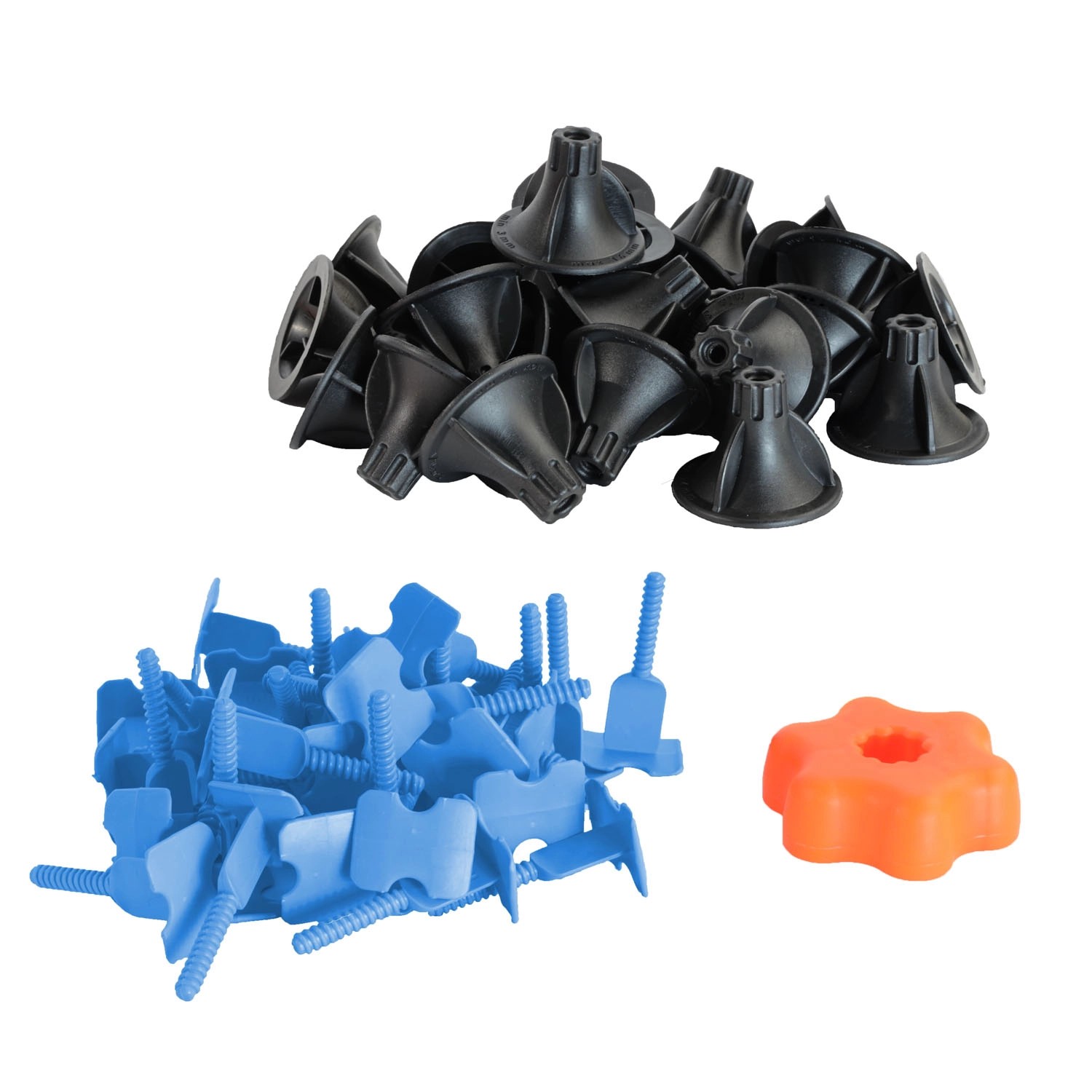 Zestaw startowy do poziomowania płytek - klipsy 1,5 mm, 100 szt.