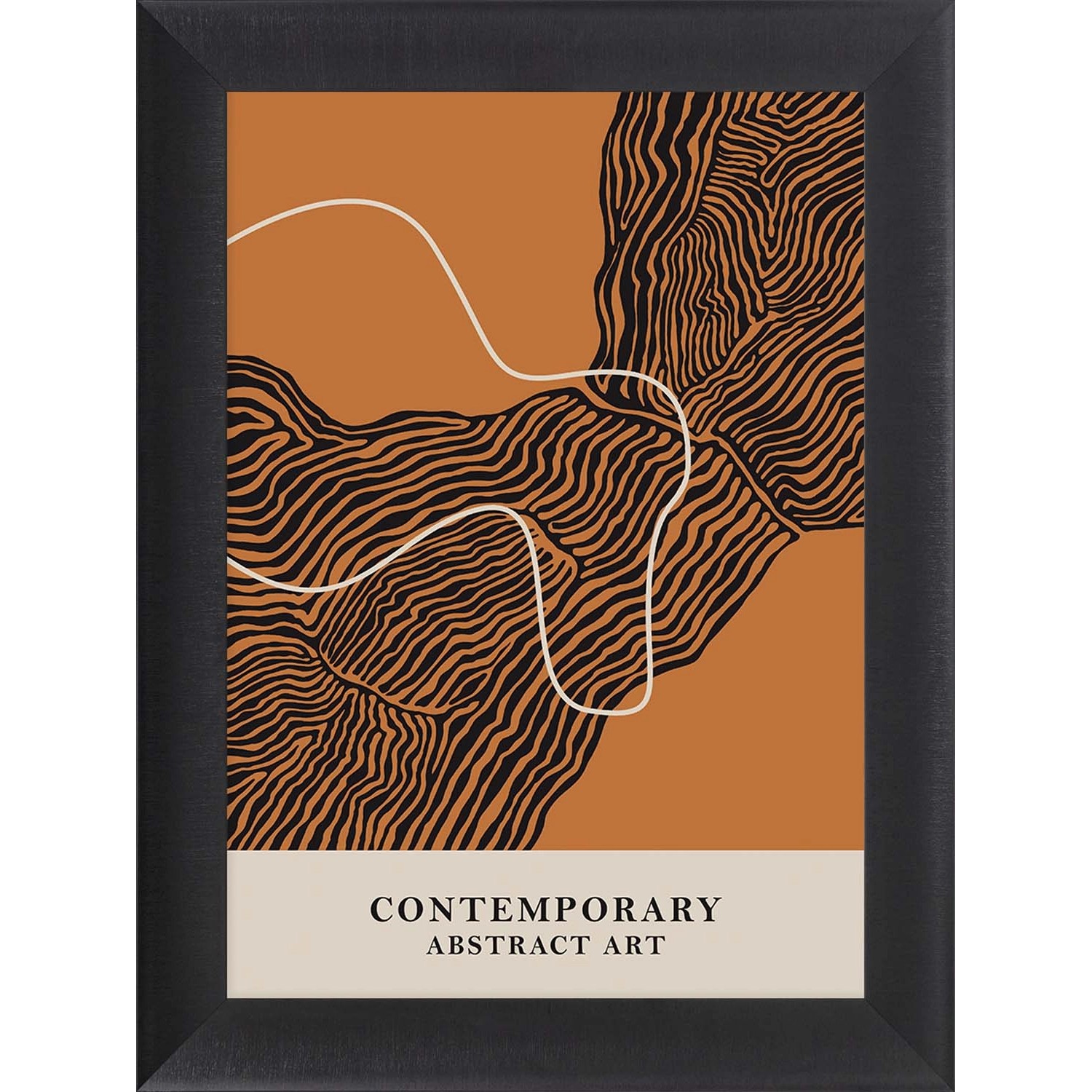 ARS LONGA Obraz ORANGE ABSTRACT ART 64/84 cm