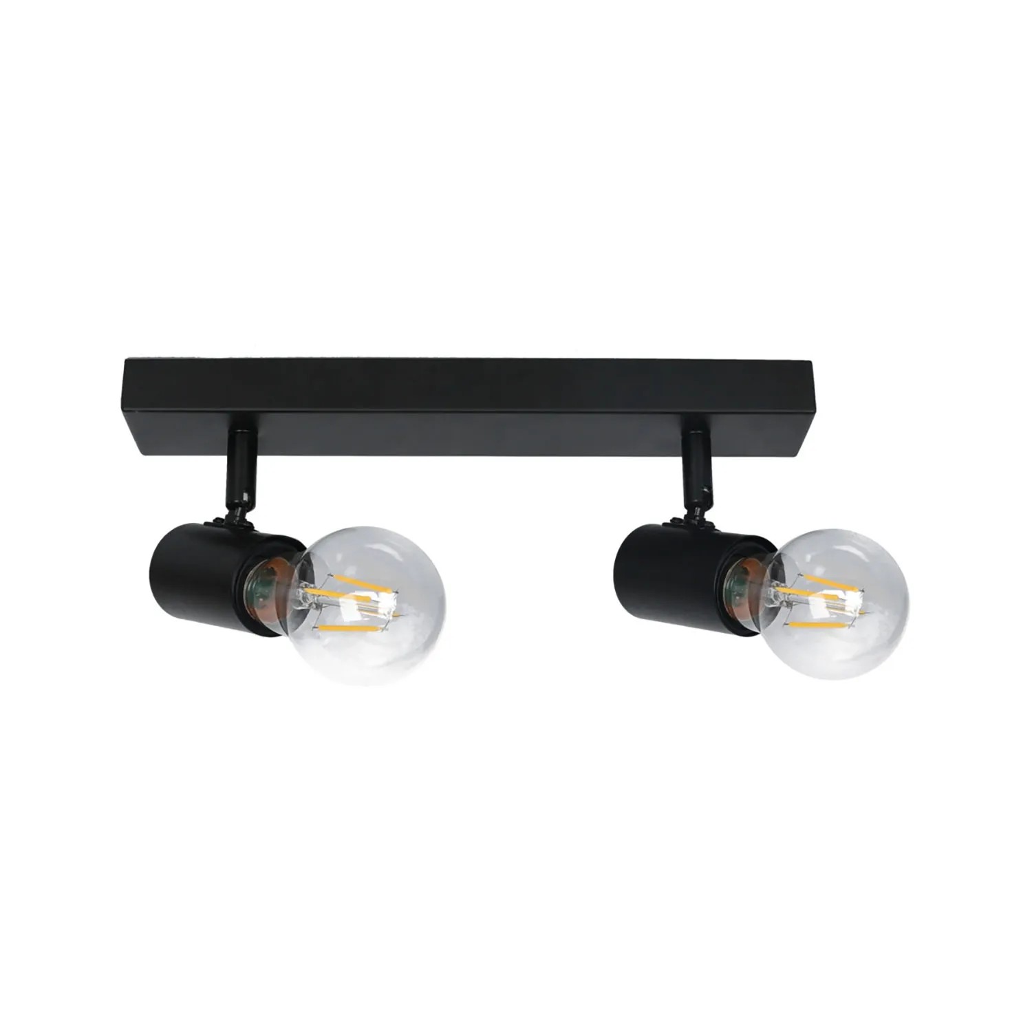 KingBerry Listwa świetlna DOLG 2xE27 13W IP20 czarna