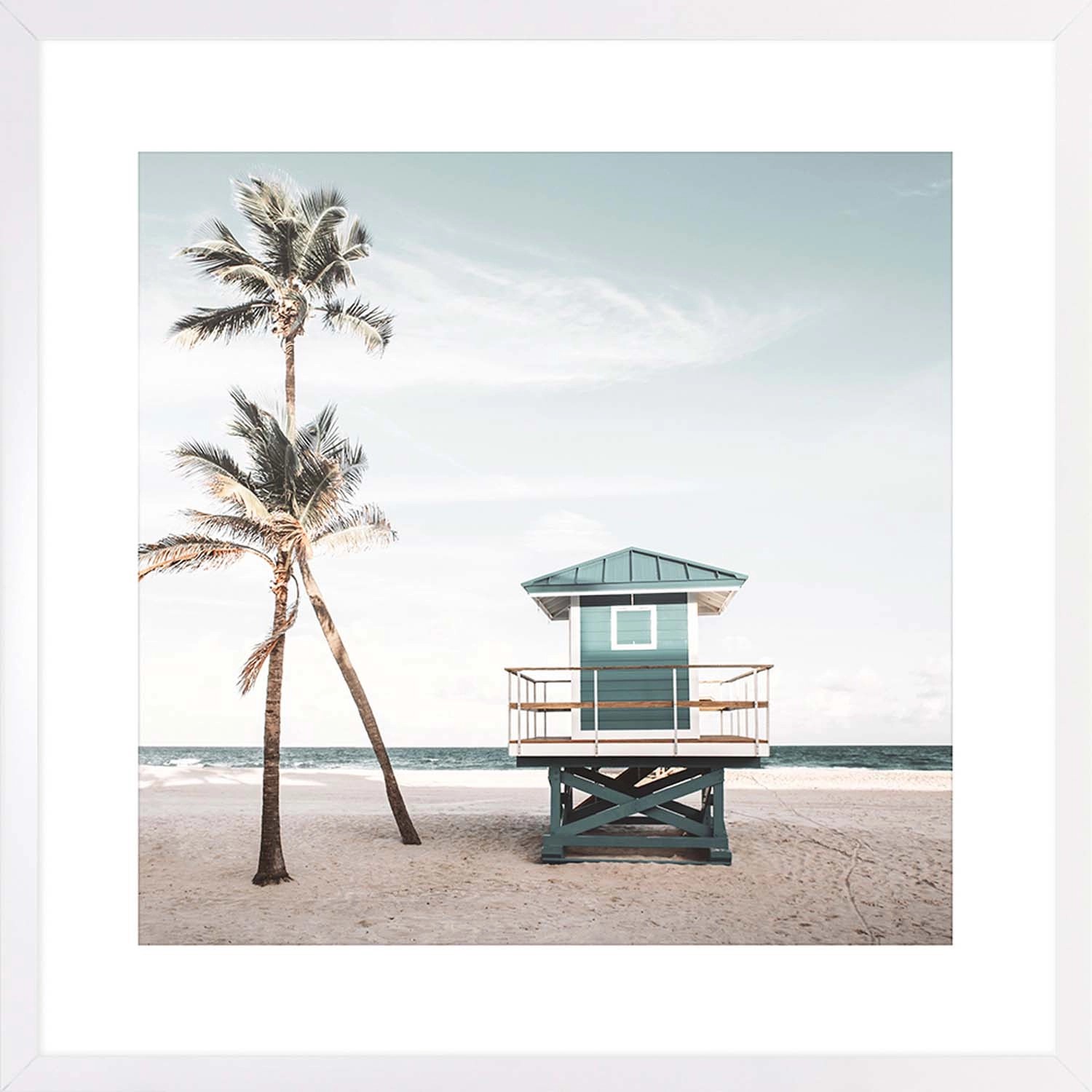 ARS LONGA Obraz LIFEGUARD TOWER 53 x 53 cm