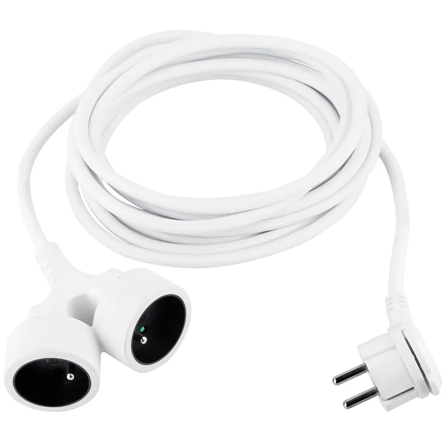 LUX-TOOLS Przedłużacz 2 gniazdka Z/U 3 m biały