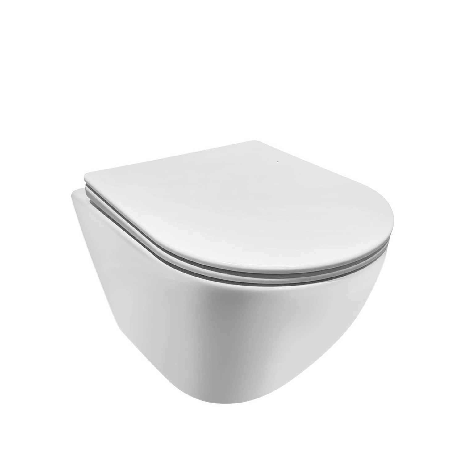 Miska WC Berg wisząca bezkołnierzowa z deską wolnoopadającą