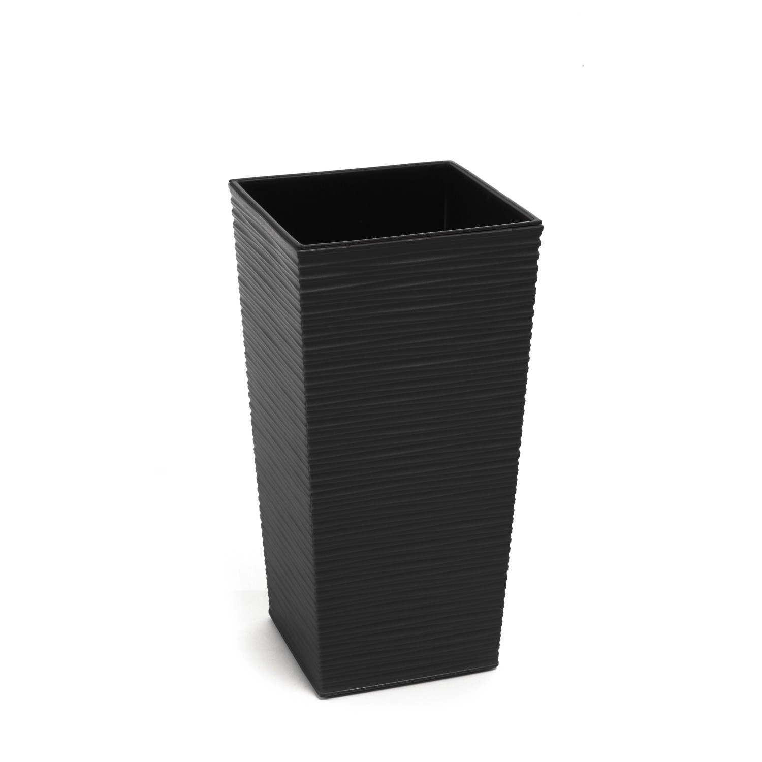 Doniczka Finezja czarna - 19 cm