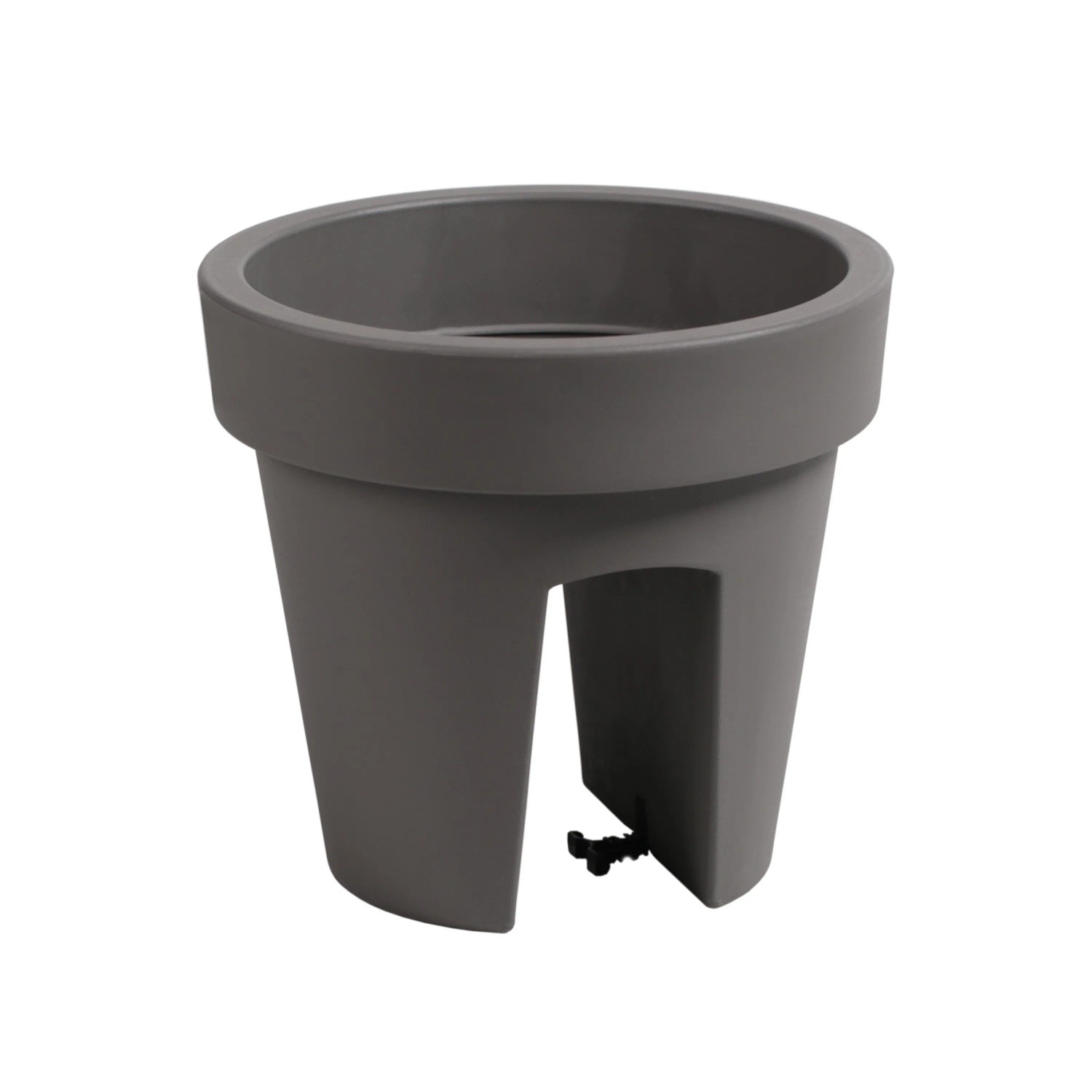 Prosperplast Doniczka Lofly Raili kamienny szary 24,5 cm, poj. 6,7L