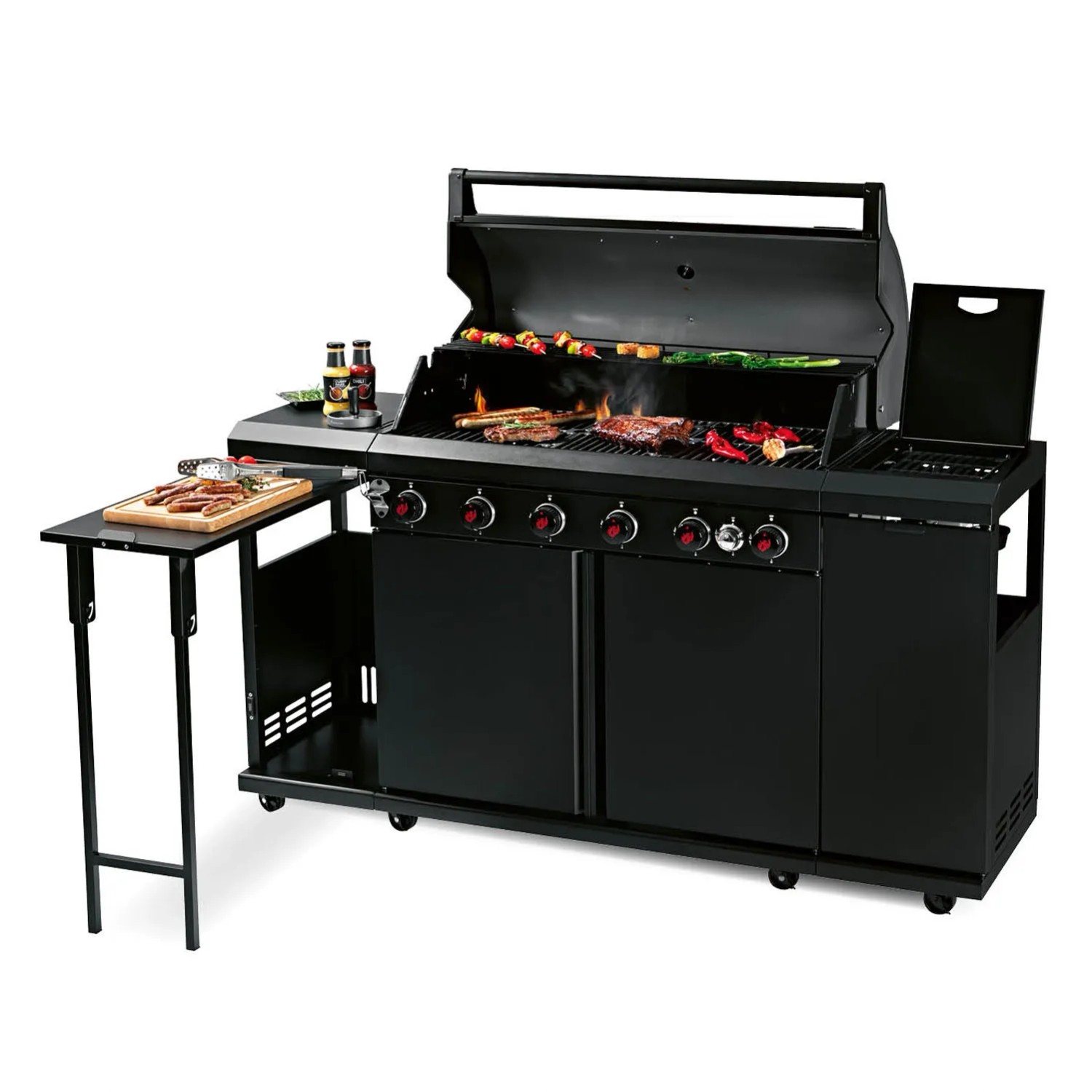 Landmann Kuchnia gazowa COOL BLACK 6+1-palnikowy 21,7 kW