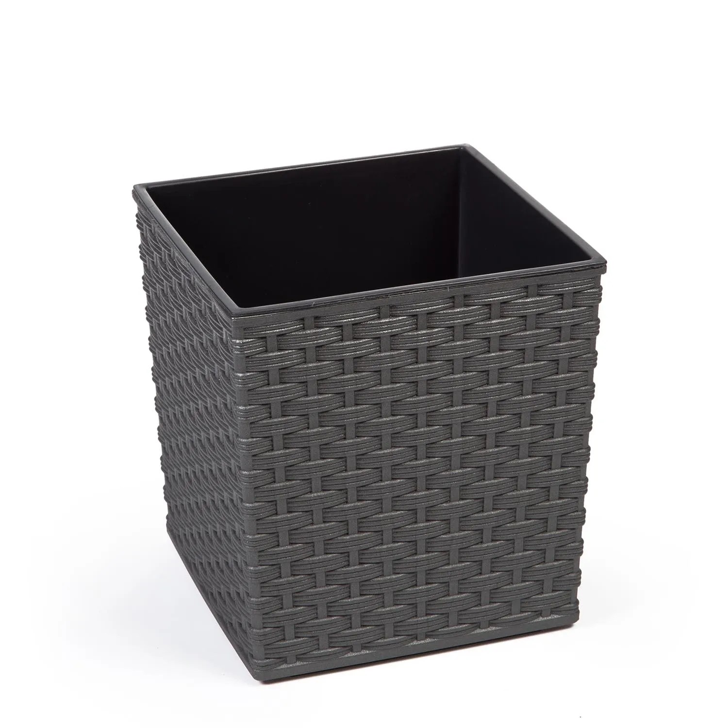 Doniczka Juka rattan grafit metalik - 25x25 cm