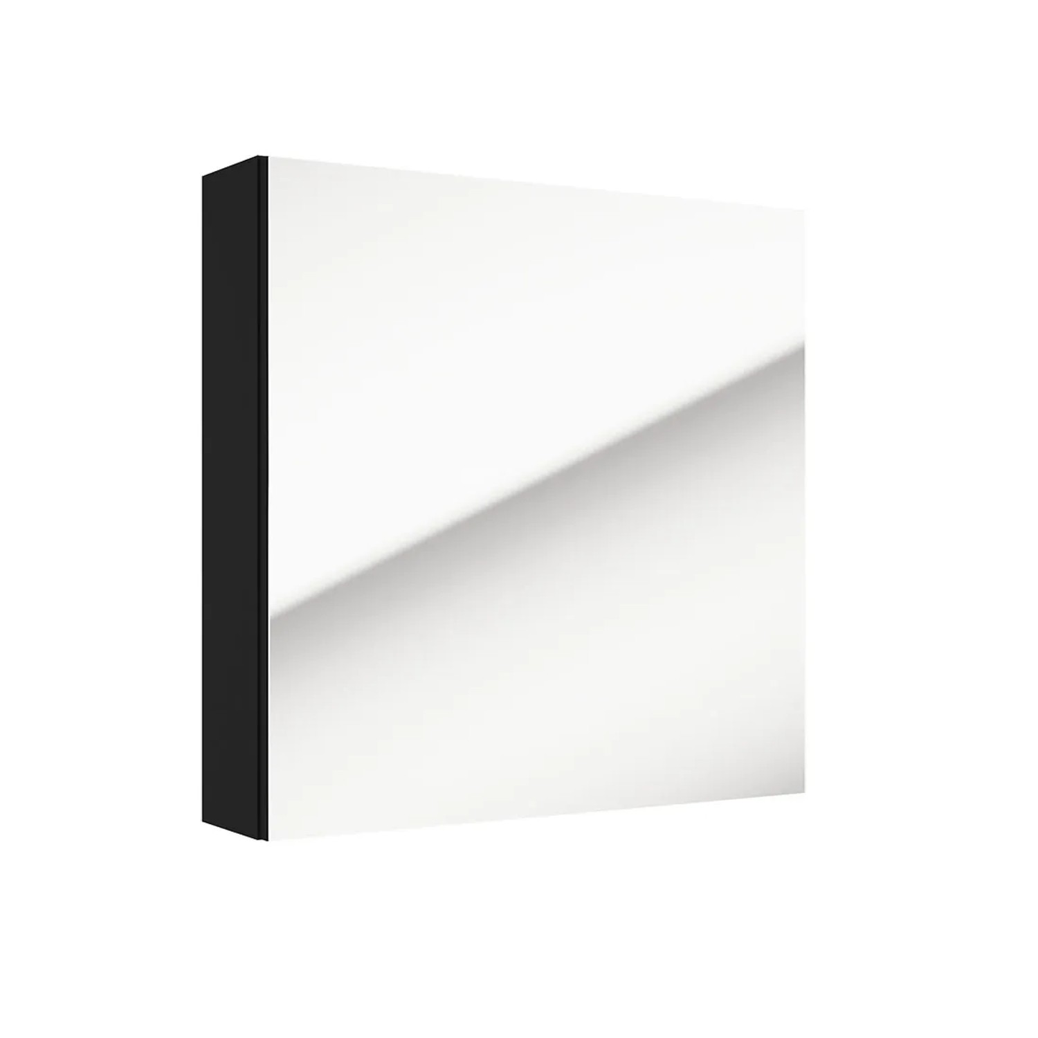 Defra Szafka Metro 1-drzwiowa z lustrem 60 cm czarny mat