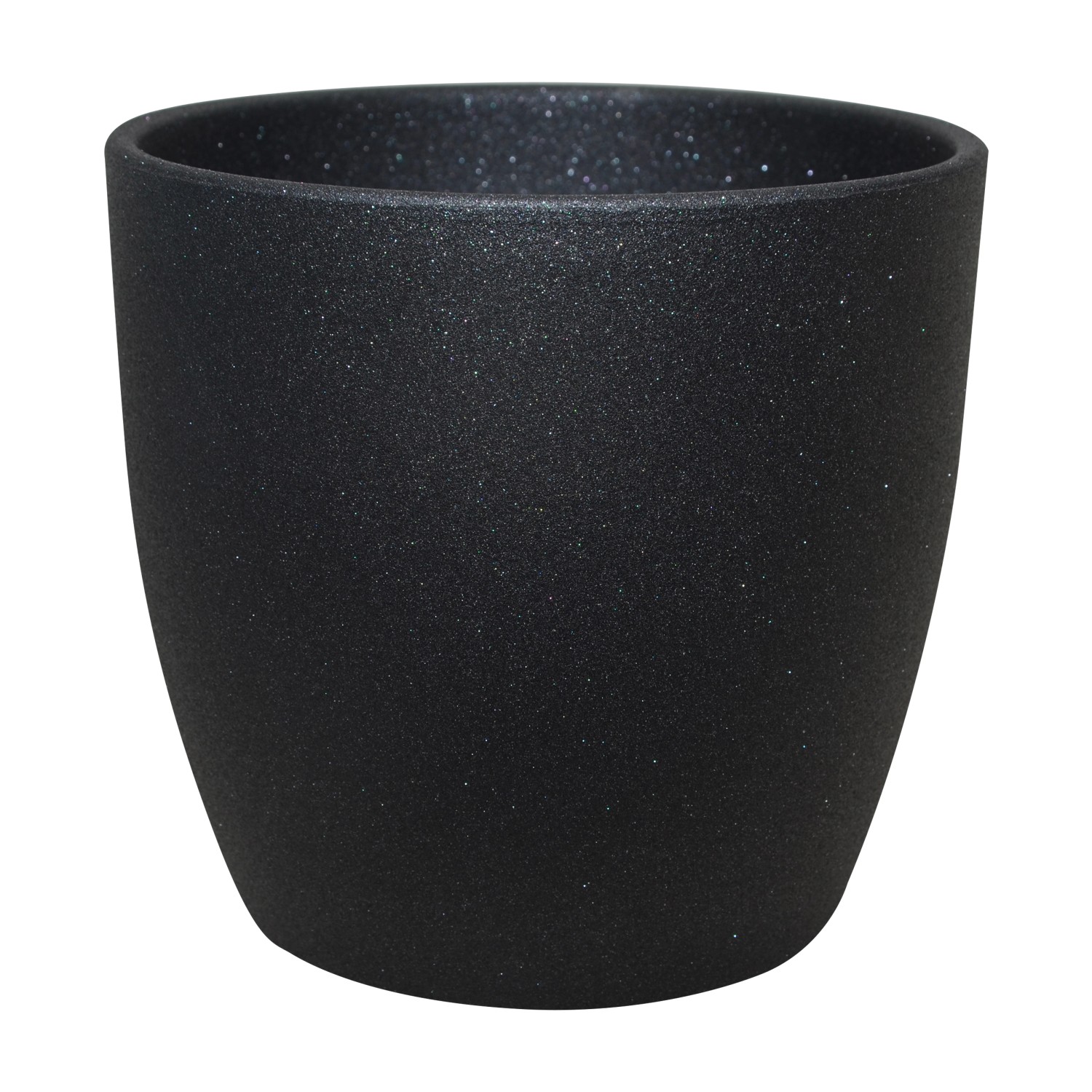 Doniczka Emi graphit metalic - śr. 11 cm