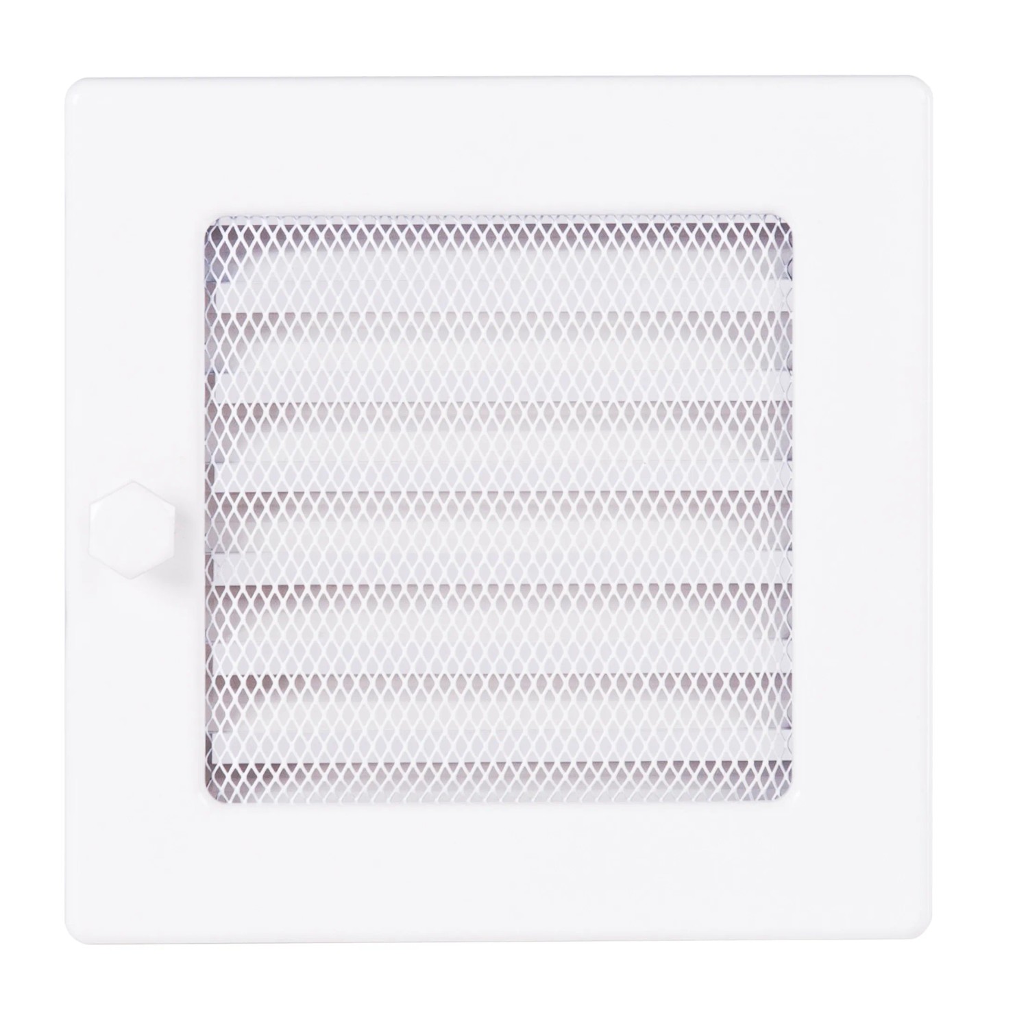 4 Fire Kratka kominkowa Standard biała 17 cm x 17 cm z żaluzją