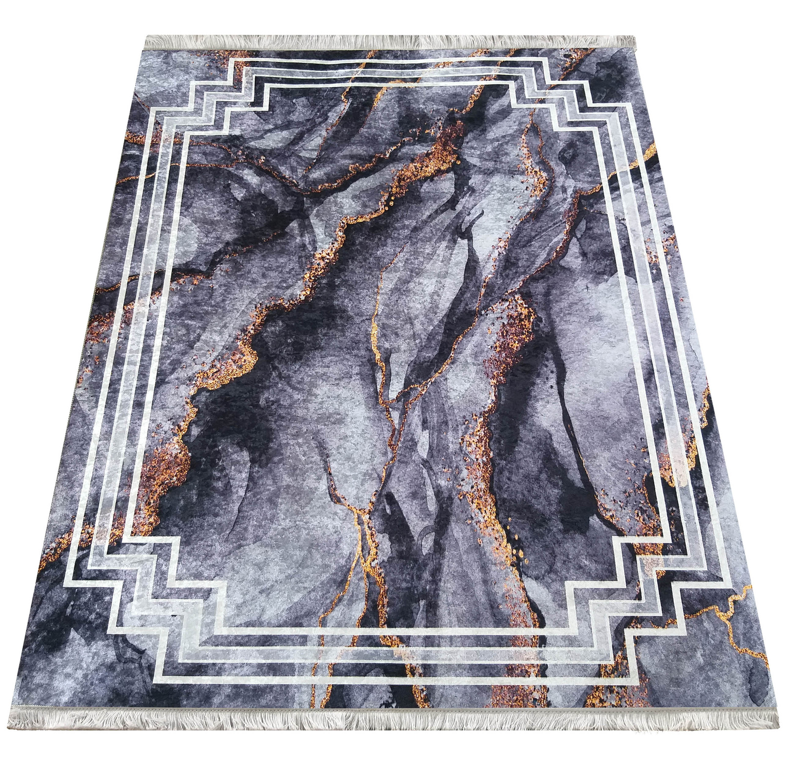 Dywan antypoślizgowy Heos New 118 - ciemny szary