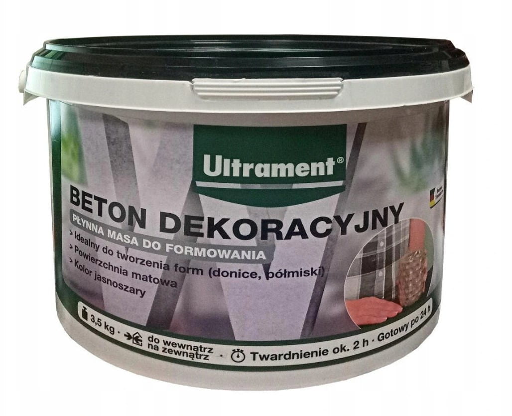 ULTRAMENT BETON DEKORACYJNY DO ODLEWÓW SZARY 3,5KG