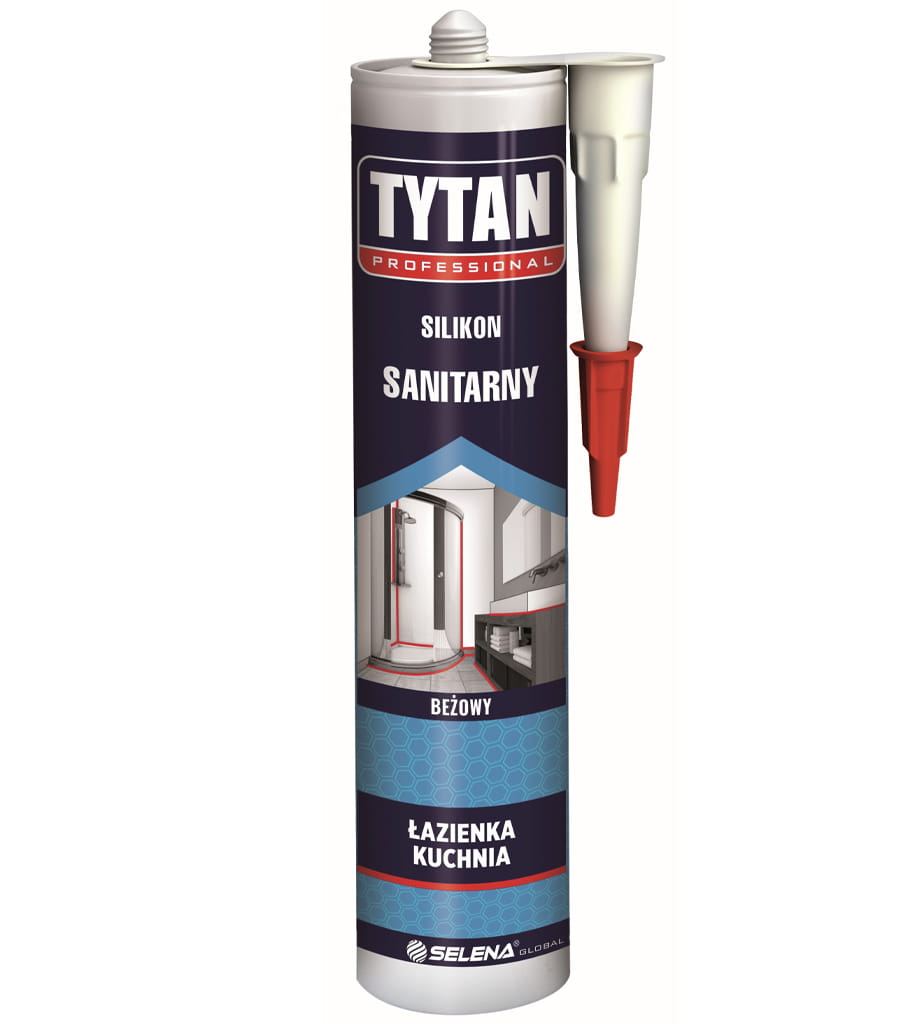 TYTAN SILIKON SANITARNY BEŻOWY 280ml