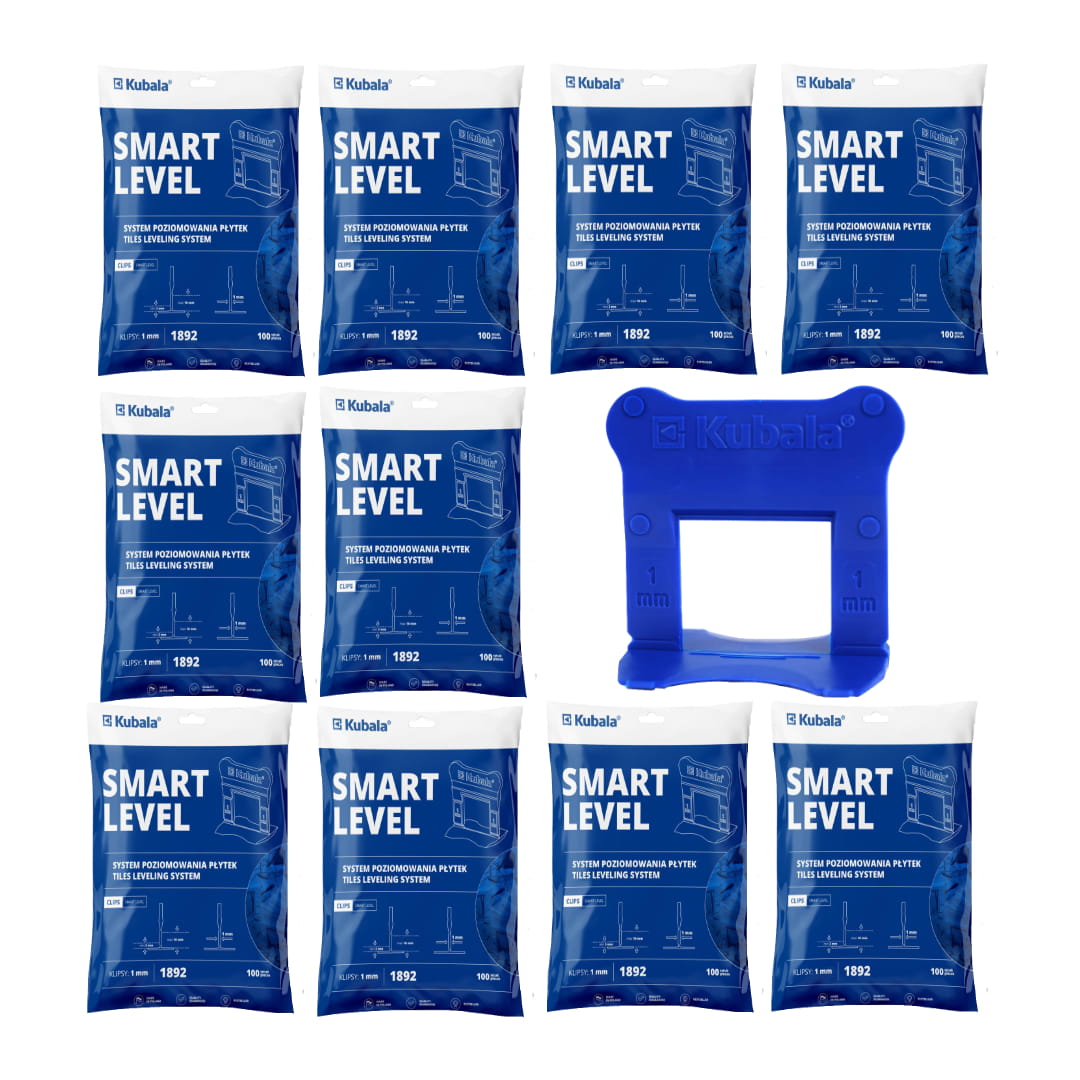 KUBALA KLIPSY DO SYSTEMU POZIOMOWANIA 1MM 1000 SZT (1892)