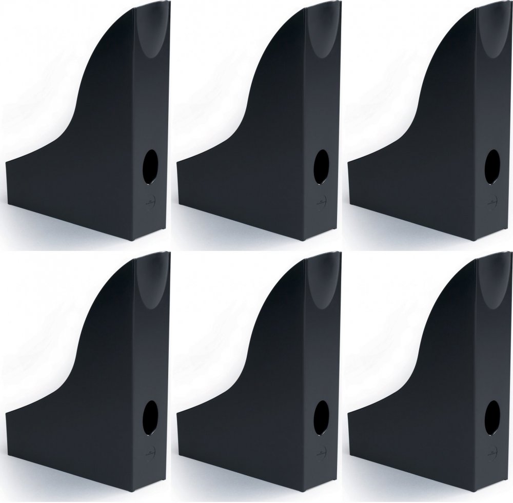 6x Organizer na dokumenty i czasopisma Durable Basic, A4, 73mm, do 730 kartek, czarny