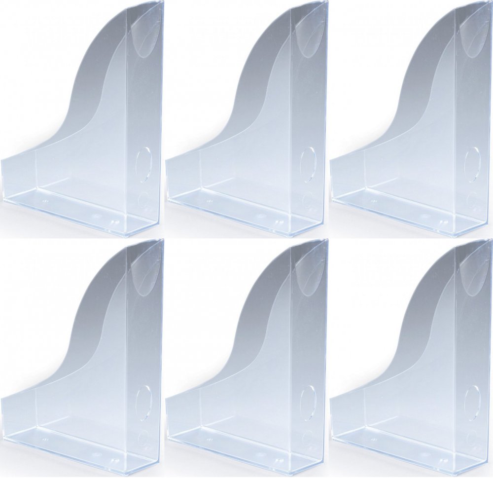 6x Organizer na dokumenty Durable Basic, A4, 73mm, do 730 kartek, przezroczysty transparentny