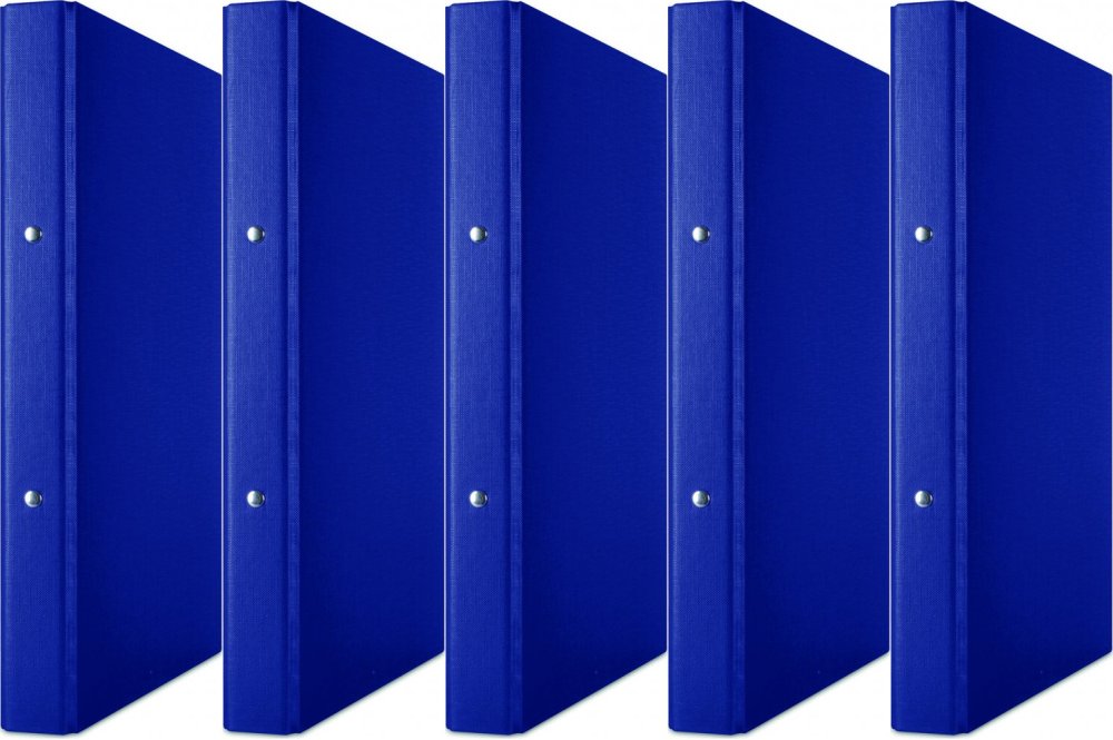 5x Segregator Donau, A4, szerokość grzbietu 35mm, 2 ringi, mix kolorów