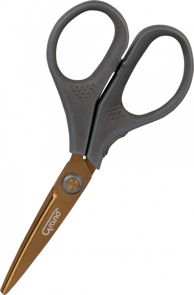 Nożyczki tytanowe Grand, 13cm, szary