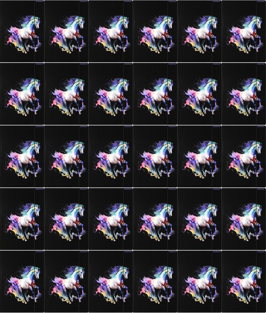 30x Teczka z gumką Starpak Horse, A4, mix wzorów