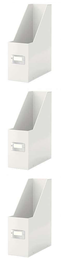 3x Organizer Leitz Wow Click&Store, A4, 95mm, do 950 kartek biały