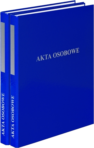 2x Segregator ringowy VauPe do akt osobowych, A4, 20mm, 2 ringi, niebieski