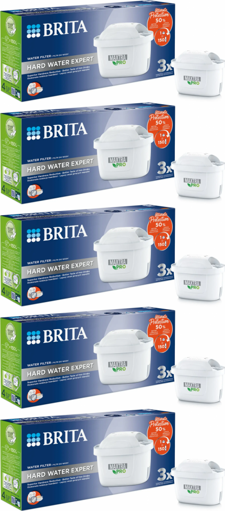 5x Wkład filtrujący Brita Maxtra Pro Hard Water Expert, 3 sztuki