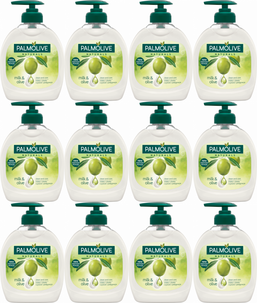 12x Mydło w płynie Palmolive, z dozownikiem, oliwkowy, 300ml