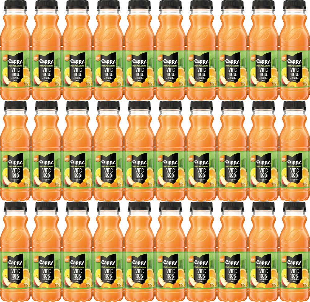 48x Nektar multiwitamina Cappy z wit C, butelka PET, 0.33l, KAUCJA