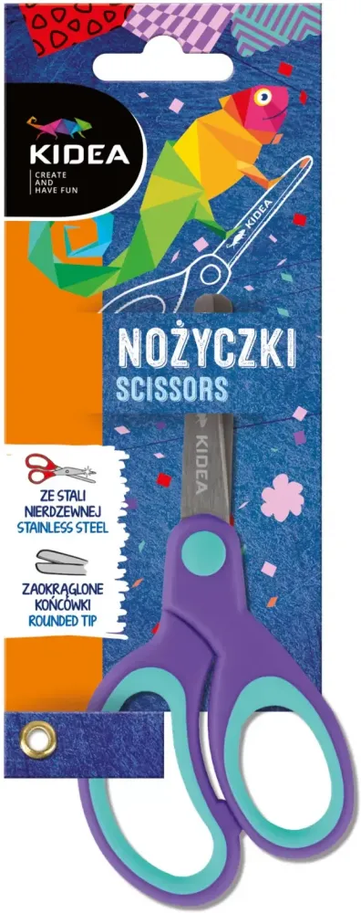Nożyczki dla dzieci Kidea, 1 sztuka, mix kolorów