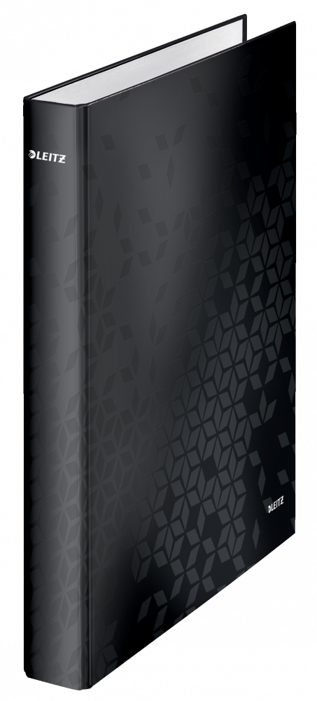 Segregator ringowy Leitz Wow, A4, szerokość grzbietu 40mm, 4 ringi, czarny