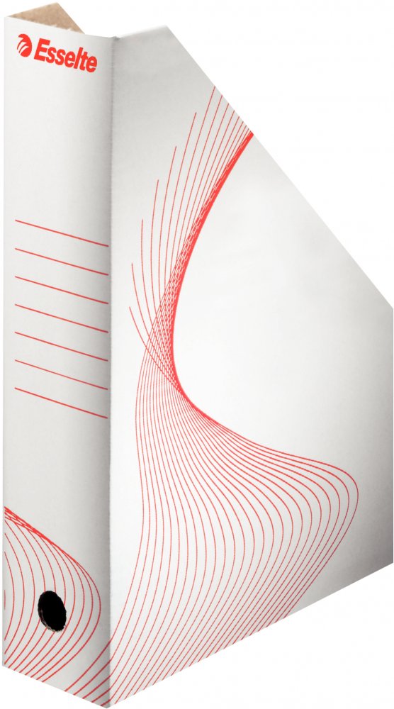 Organizer kartonowy na dokumenty Esselte, A4, 80mm, do 800 kartek biały
