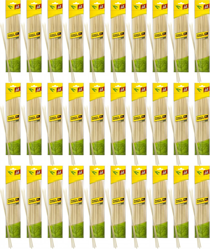 60x Patyczki do szaszłyków Jan Niezbędny, długie, 50 sztuk