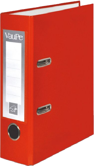 Segregator A5 VauPe FCK, 75mm, do 500 kartek, czerwony