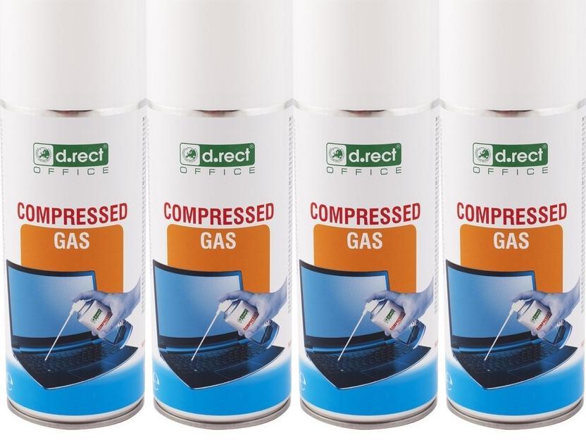 4x Sprężone powietrze D.Rect, 400ml