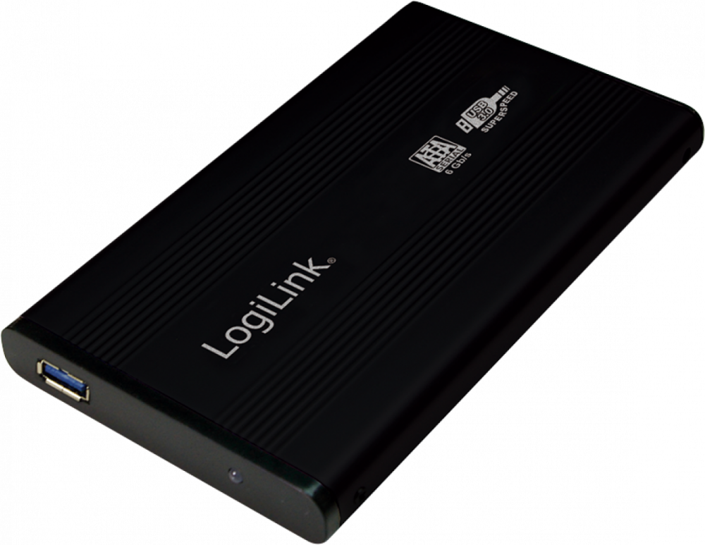 Obudowa na dysk twardy 2,5" LogiLink USB 3.0/SATA, aluminiowa, czarny