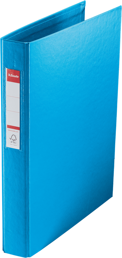Segregator Esselte Vivida, A4, szerokość grzbietu 42mm, do 190 kartek, 4 ringi, niebieski
