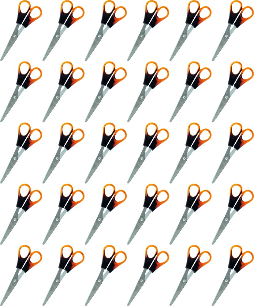 60x Nożyczki biurowe Grand, 13.5cm, bursztynowy