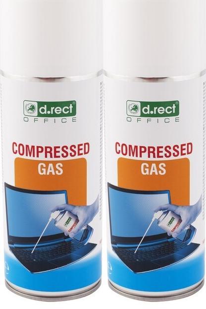 2x Sprężone powietrze D.Rect, 400ml