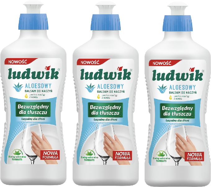 3x balsam do naczyń Ludwik, aloesowy, 450g