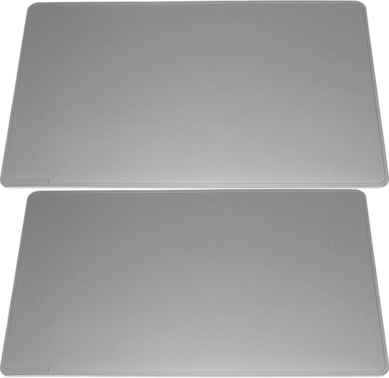 2x Podkład na biurko Durable, z wyprofilowanymi krawędziami, 650x520mm, szary