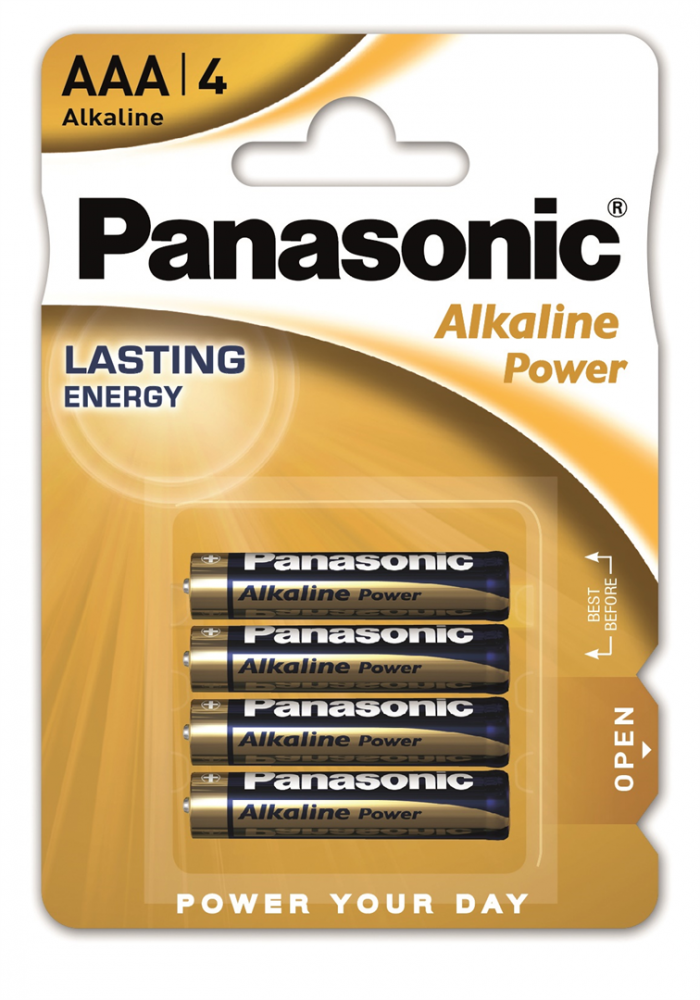 Bateria alkaliczna Panasonic Alkaline Power, AAA, 1.5V, LR03, 4 sztuki