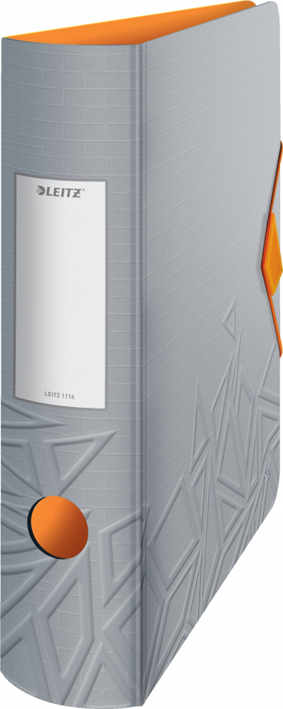 Segregator A4 Leitz 180° Active Urban Chic, szerokość grzbietu 82mm, do 500 kartek, szary